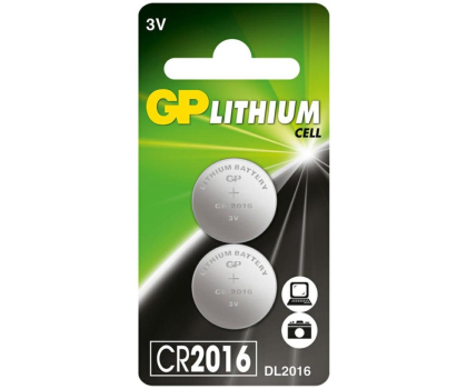 Bateria lub akumulatorek GP Litowe baterie guzikowe CR2016; 3,0V (2 sztuki) ^